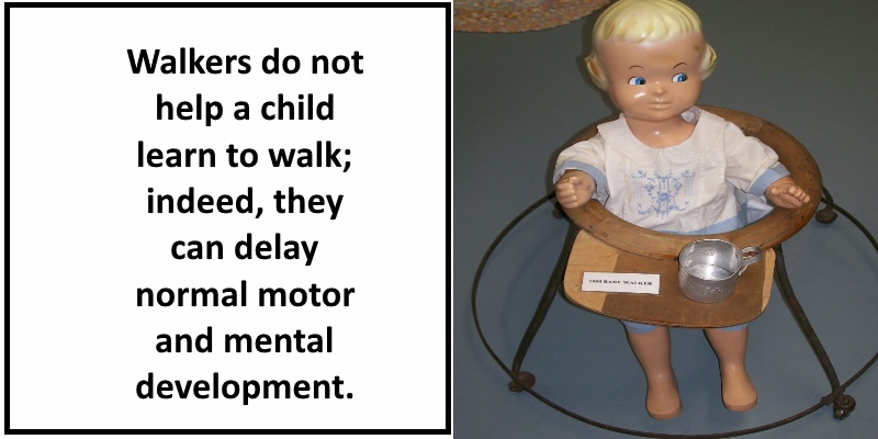 baby walkers delay motor and mental development